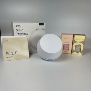 Pura 4 x MERSEA Smart Fragrance Diffuser Set Coconut Sugar Saltaire Open Box